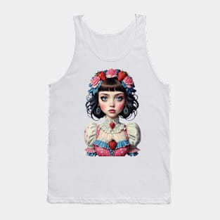 Victorian Strawberry Girl Tank Top